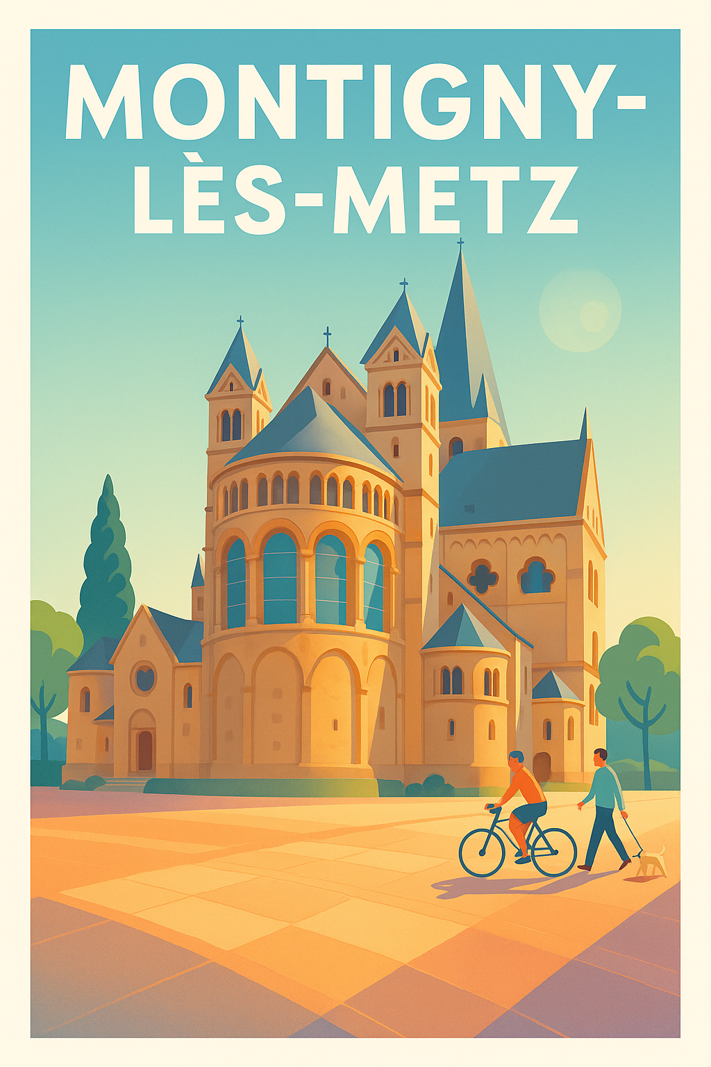 Affiche Montigny-lès-Metz — Charme et sérénité historique · poster d'art de Montigny-lès-Metz