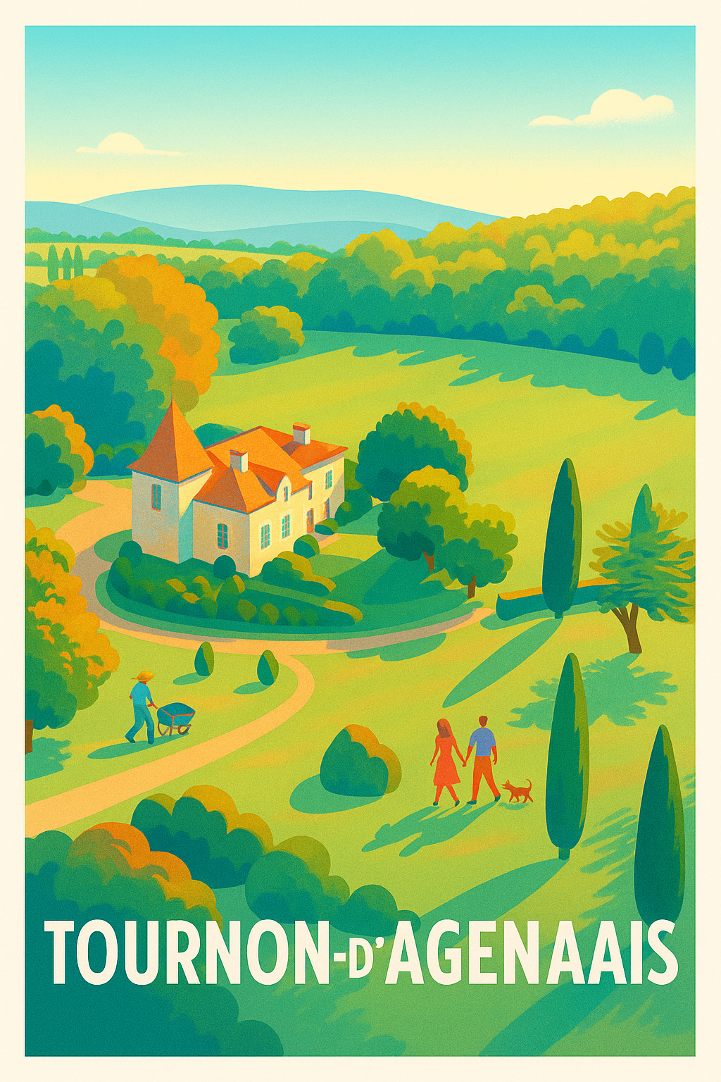 Affiche de Tournon-d'Agenais - Havre de paix et nature préservée