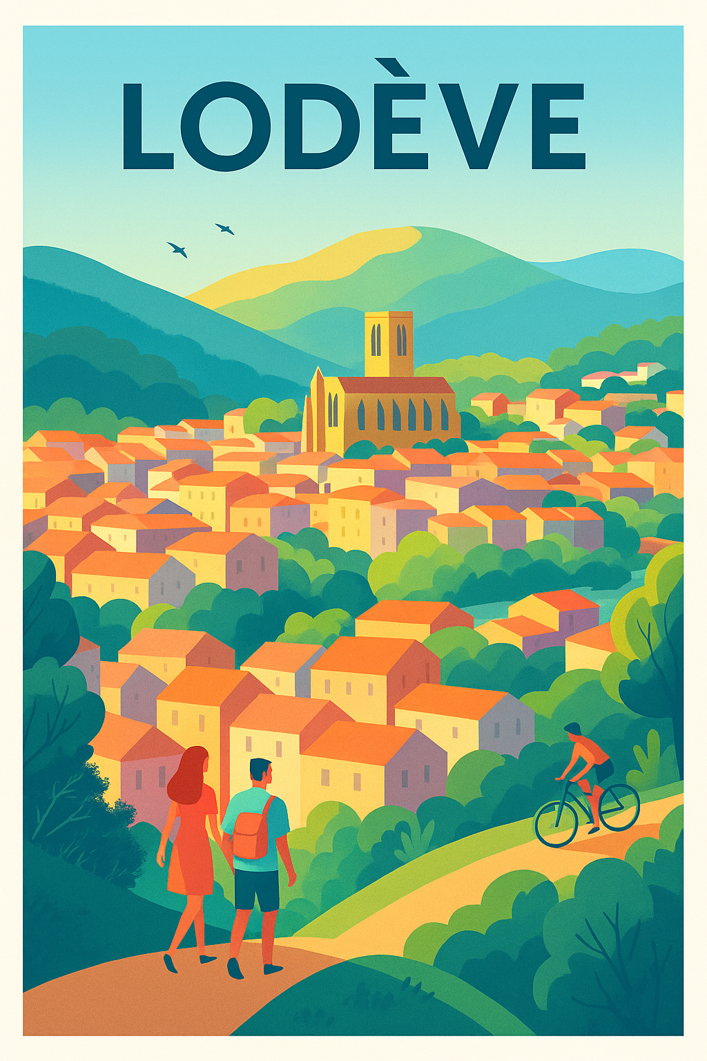 Affiche de Lodève - Évasion et douceur au cœur de l'Hérault