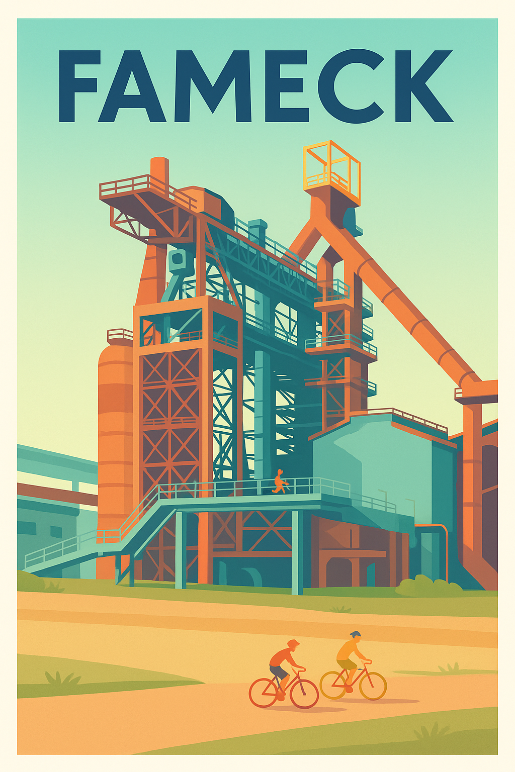 Affiche de Fameck - Industrie et Loisirs en Harmonie