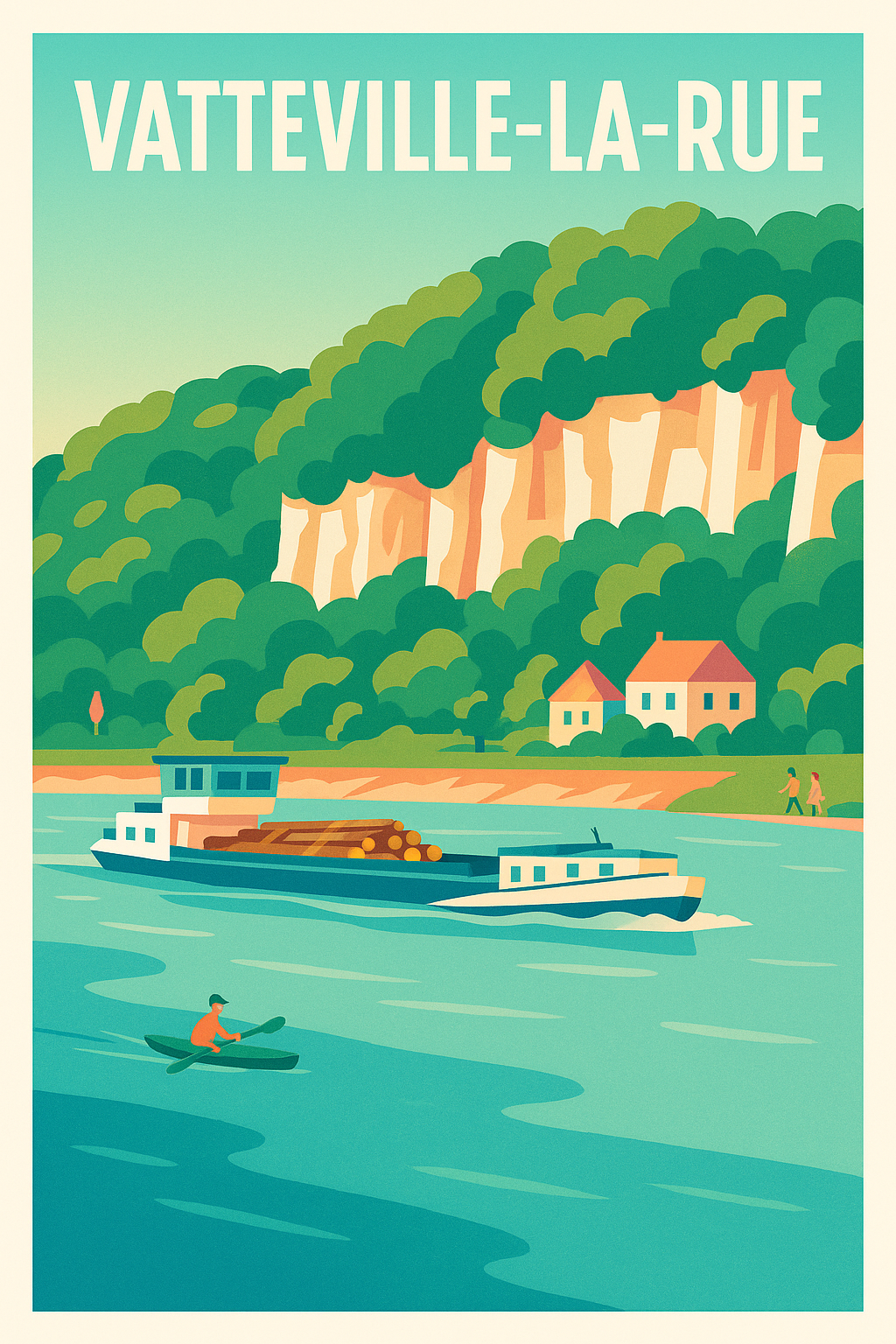 Affiche de Vatteville-la-Rue - Sérénité au fil de l'eau