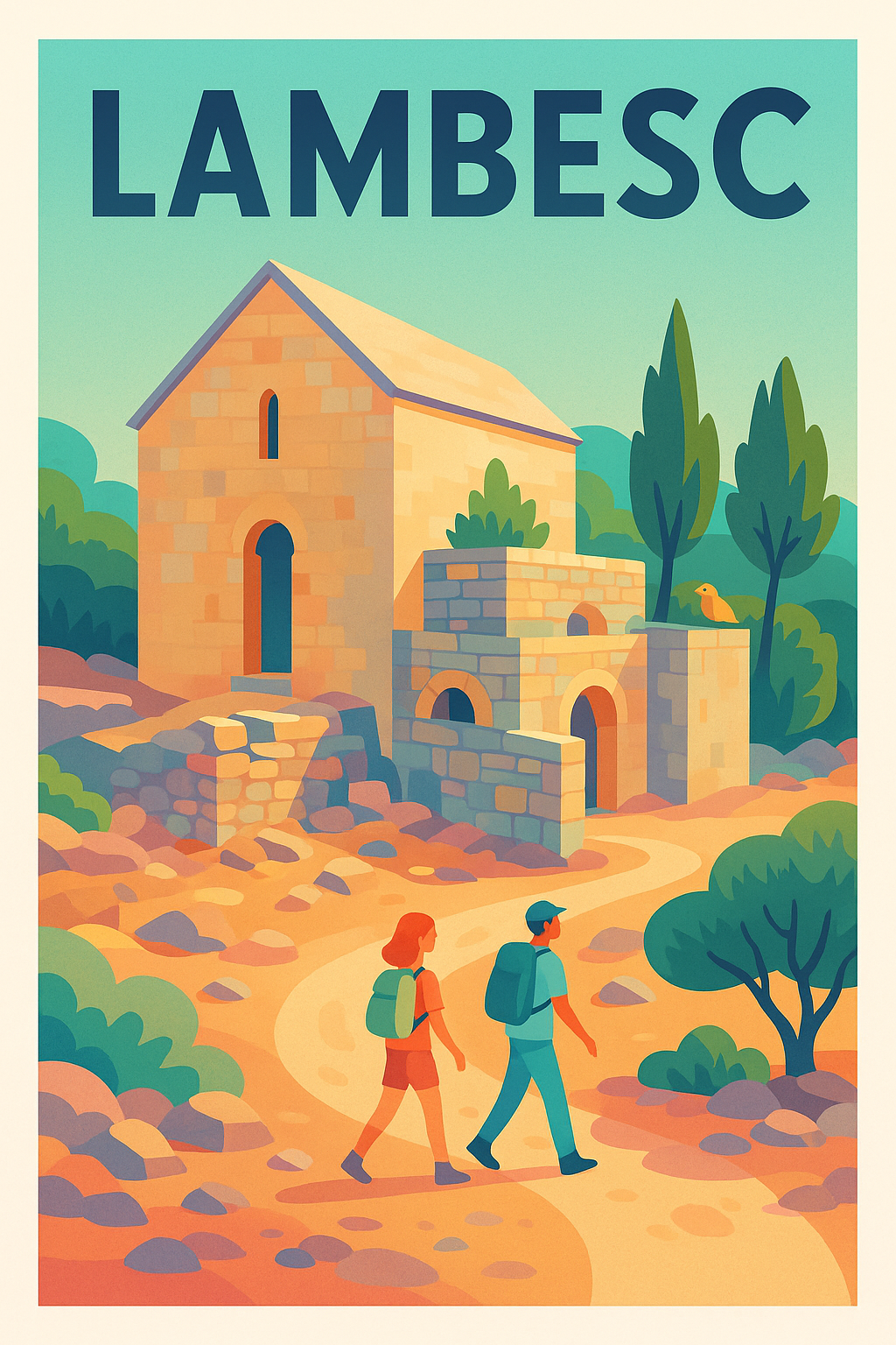 Affiche de Lambesc - Promenade en Provence authentique