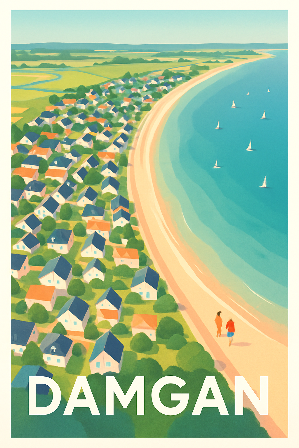 Affiche de Damgan - Évasion et douceur en bord de mer