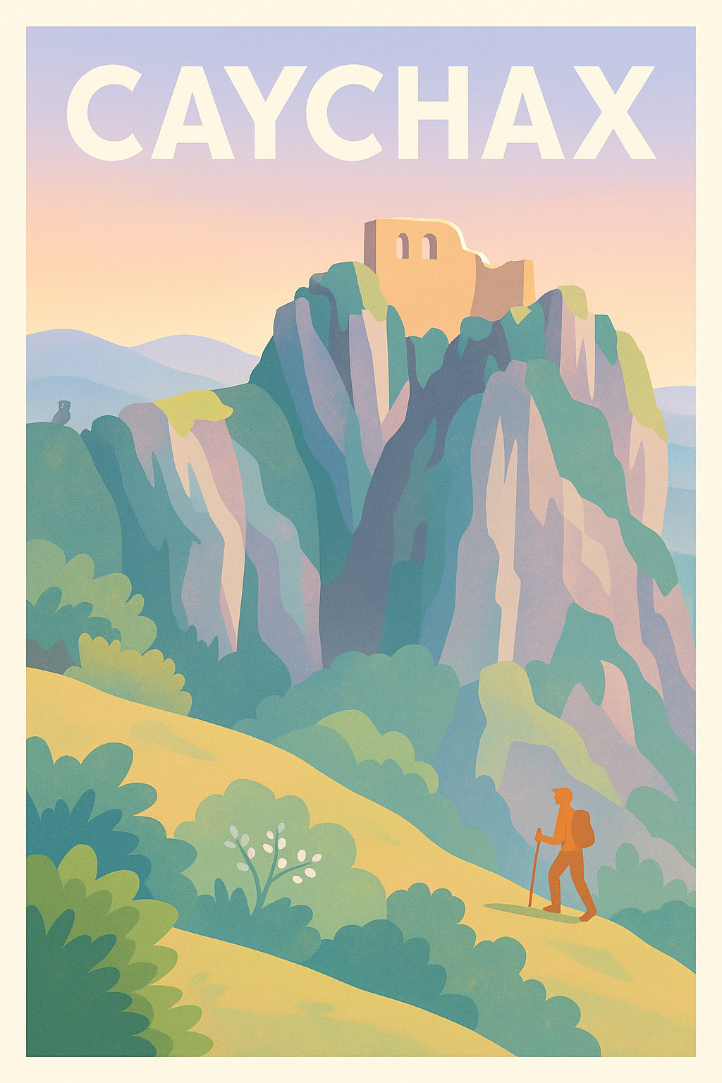 Affiche Caychax — Évasion et Randonnée en pleine Nature · poster d'art de Caychax