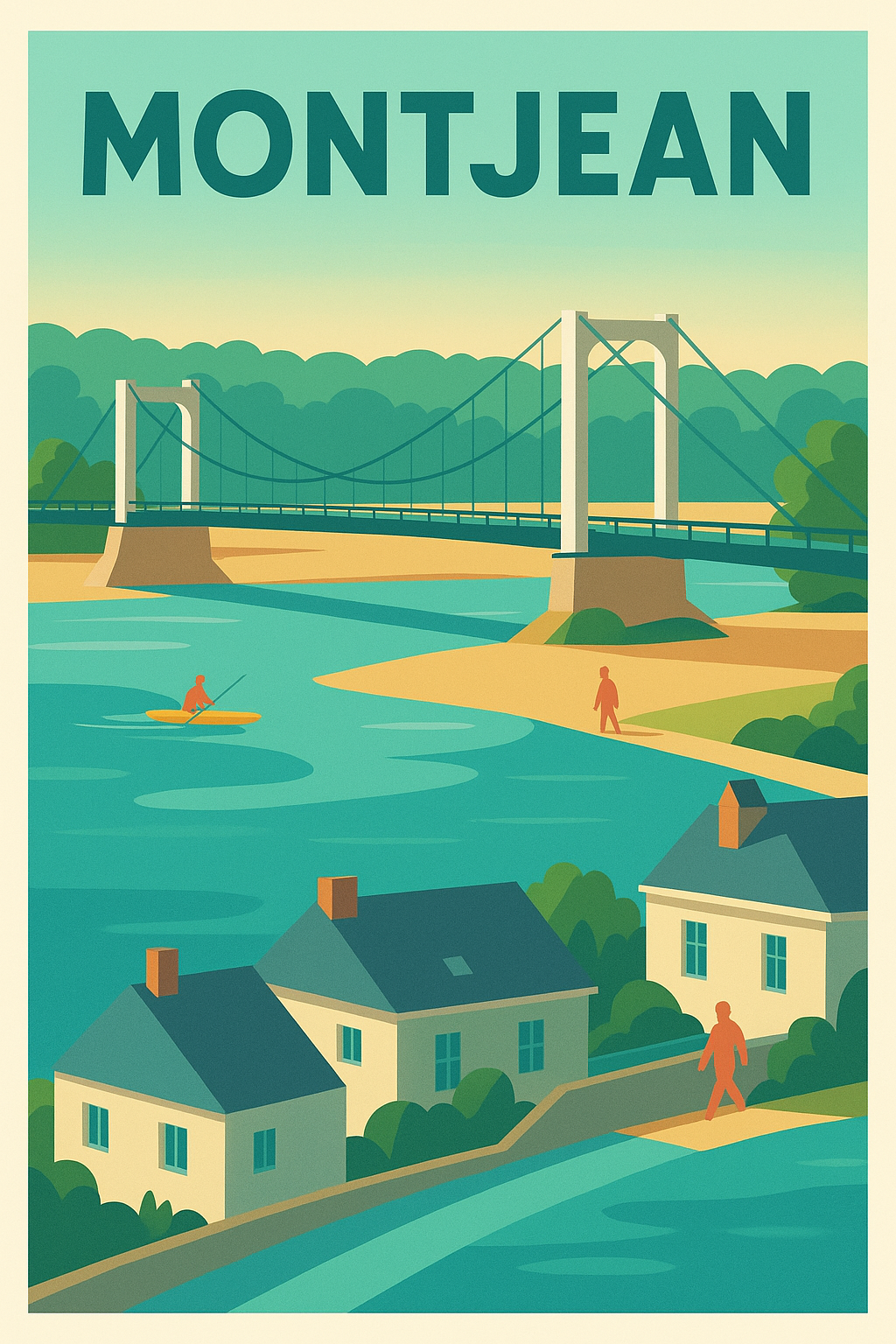 Affiche de Montjean - L’élégance paisible au fil de l'eau
