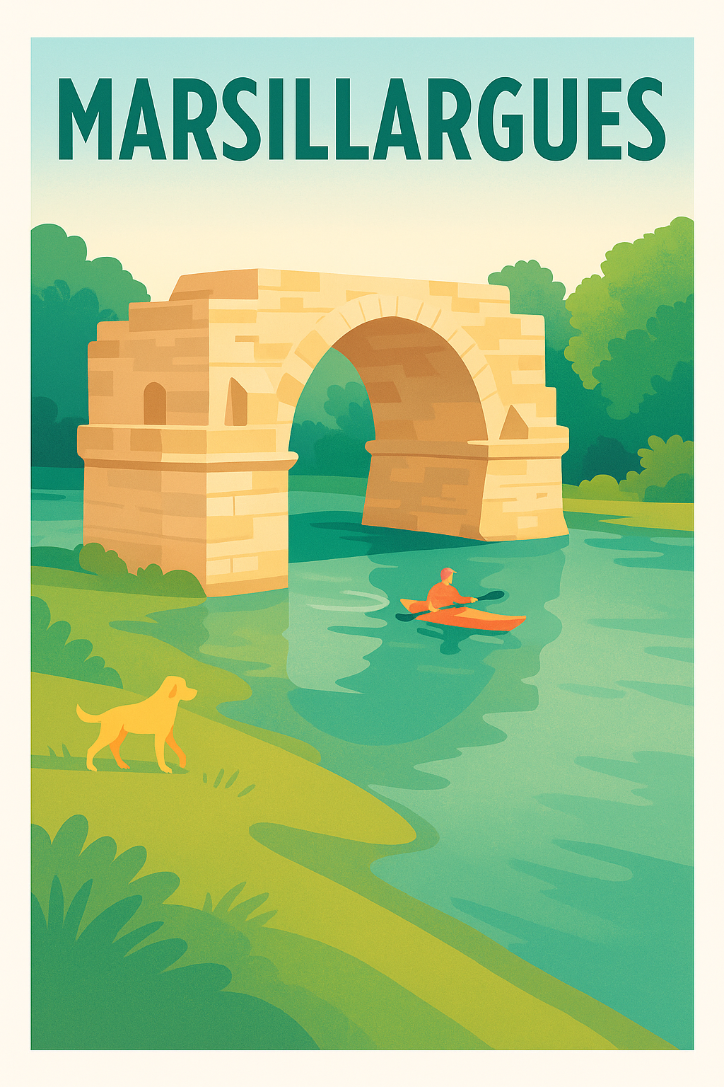 Affiche de Marsillargues - Charme naturel au fil de l'eau