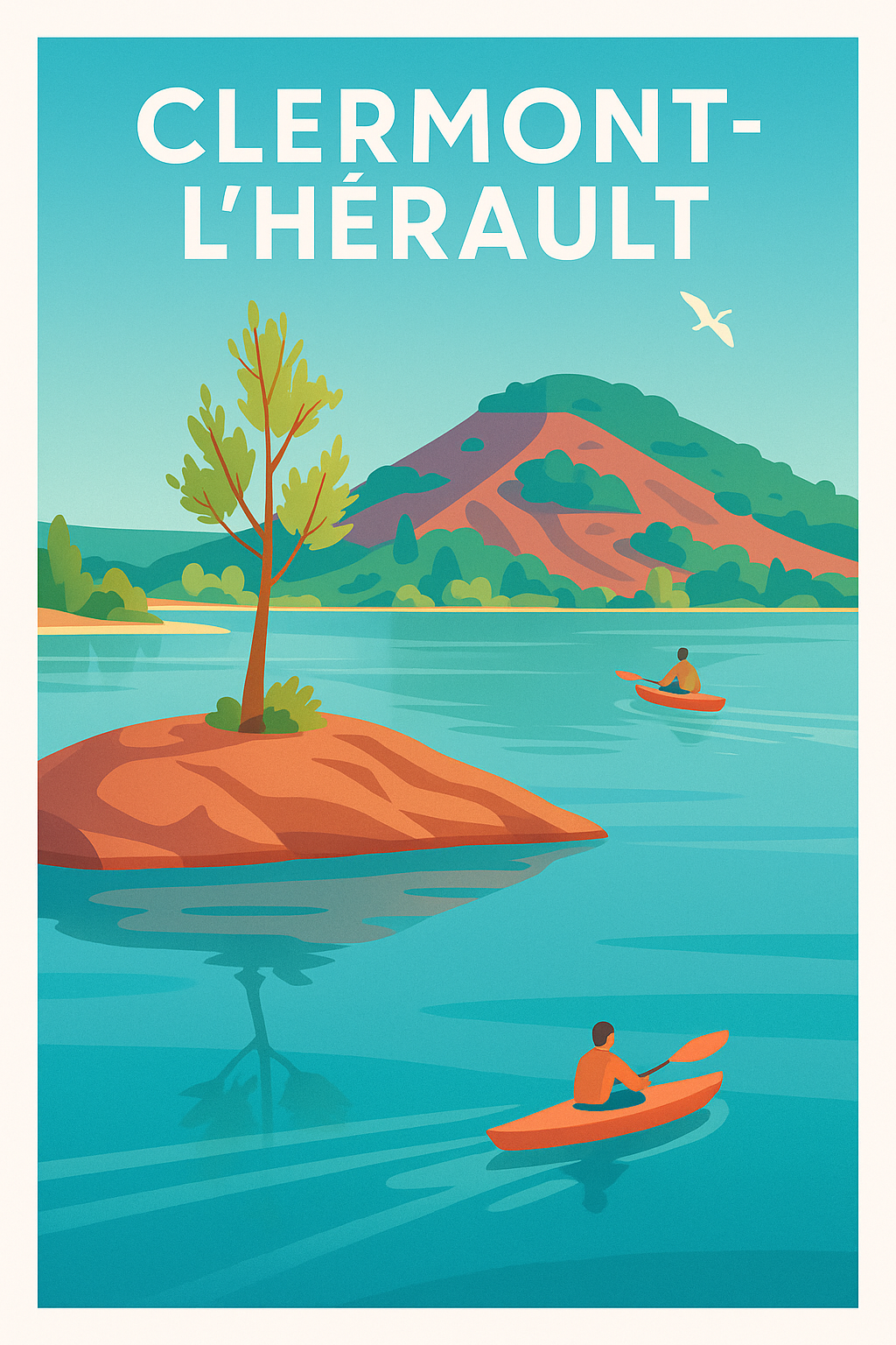Affiche de Clermont-l'Hérault - Évasion nature au fil de l'eau