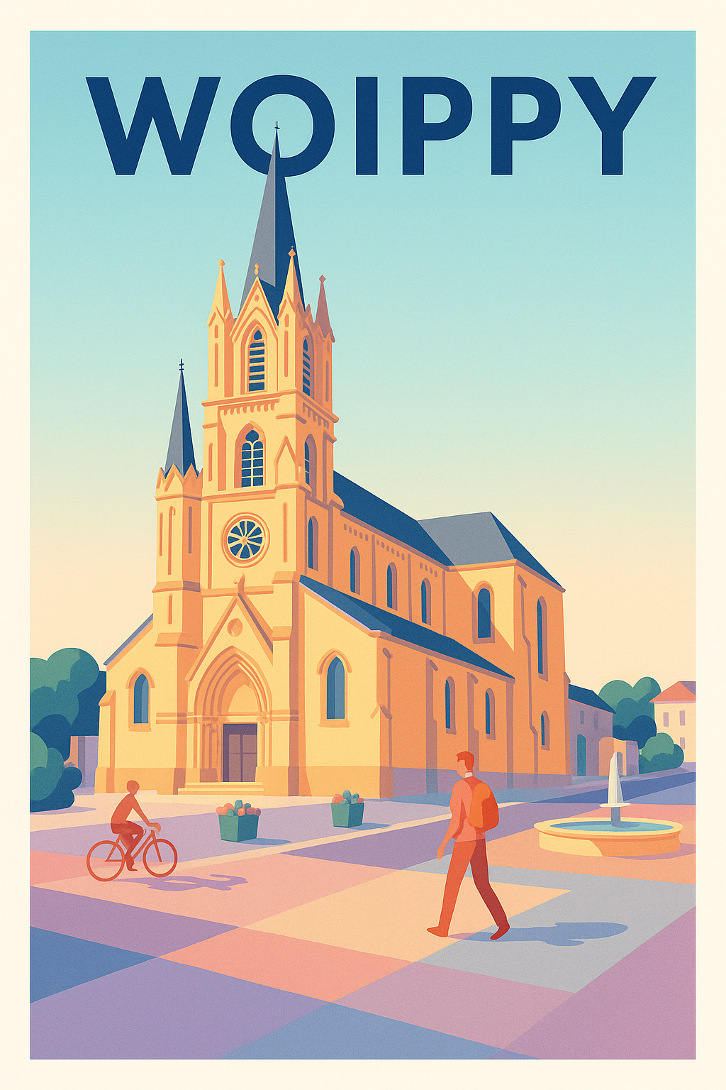 Affiche de Woippy - Charme et Sérénité en Lorraine