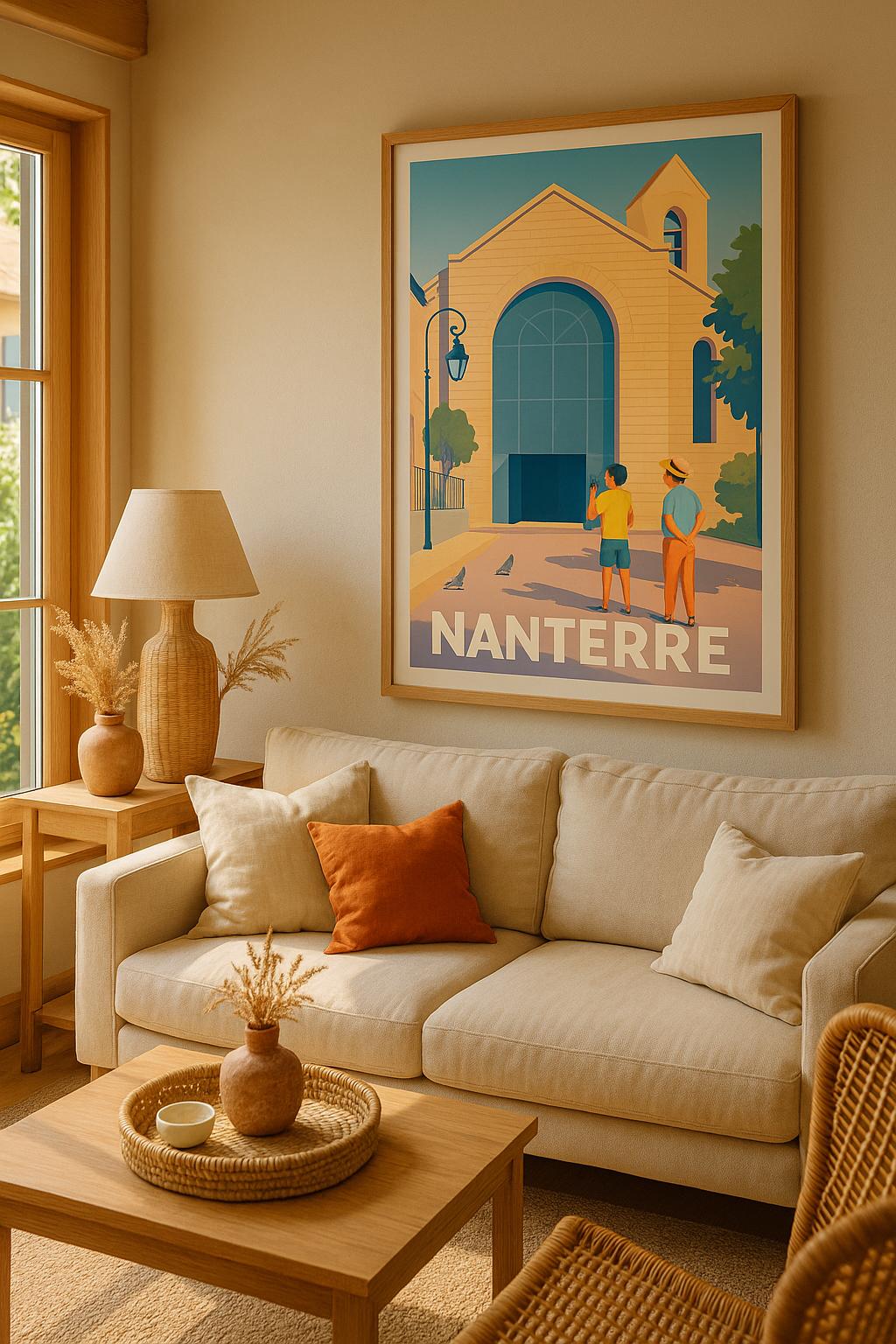 Mise en situation Affiche Nanterre - Découvrez le charme discret de la ville
