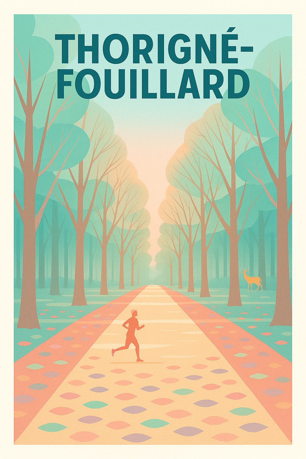 Affiche de Thorigné-Fouillard - Promenade forestière et sérénité