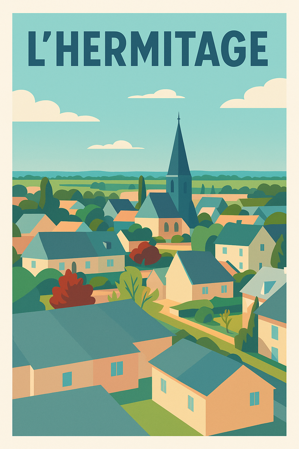 Affiche de L'Hermitage - Charme et Sérénité d'un village paisible