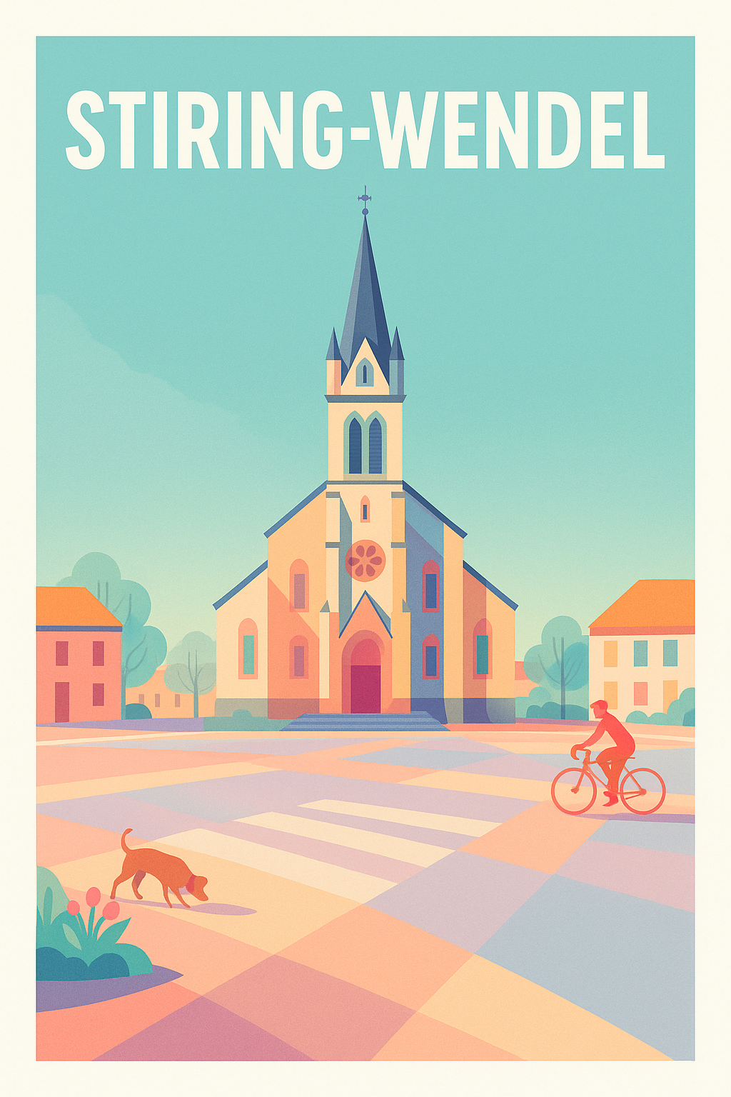 Affiche de Stiring-Wendel - Charme paisible et architectures emblématiques