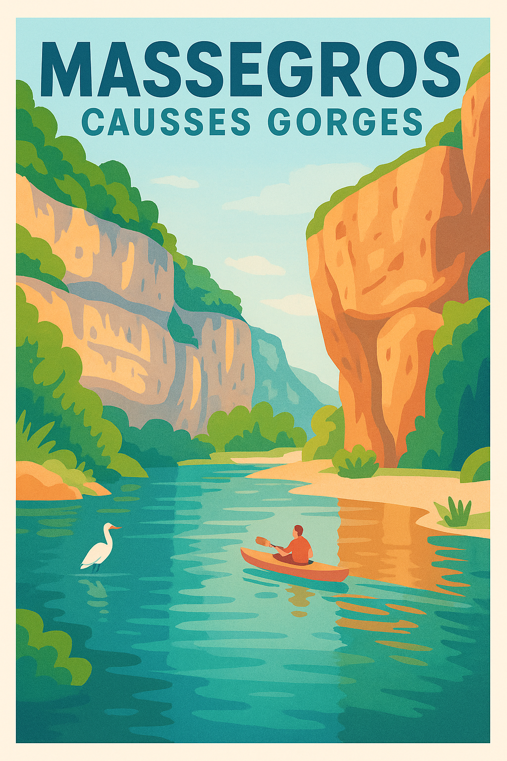 Affiche de Massegros Causses Gorges - Évasion au cœur des paysages naturels