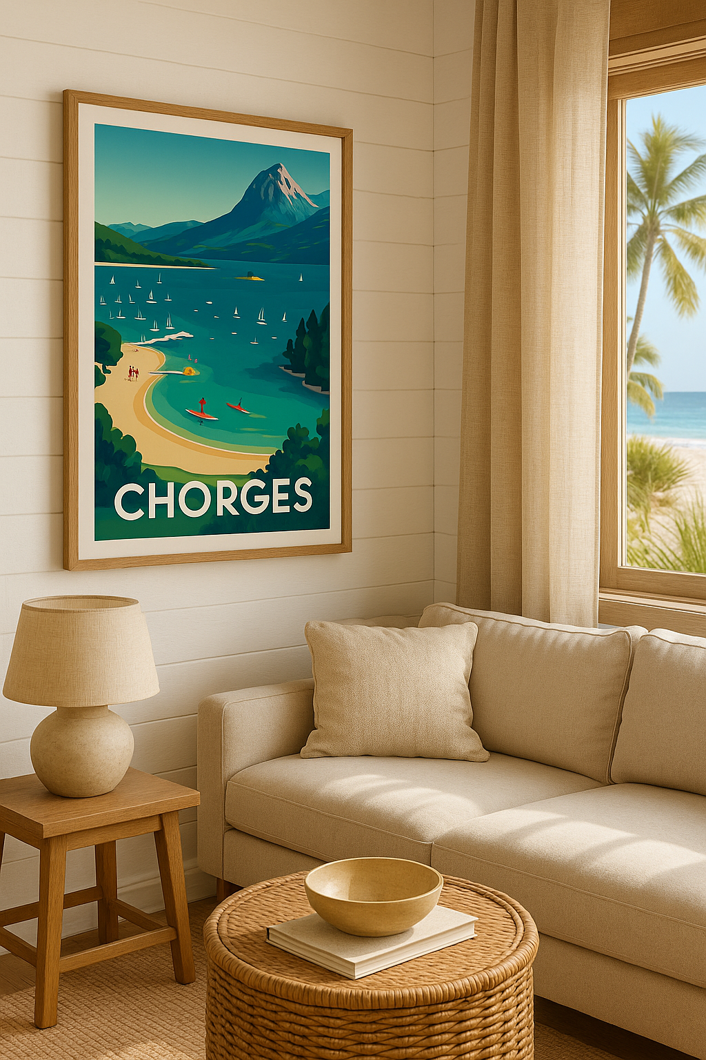 Affiche Chorges — Évasion lacustre en pleine nature · poster d'art de Chorges
