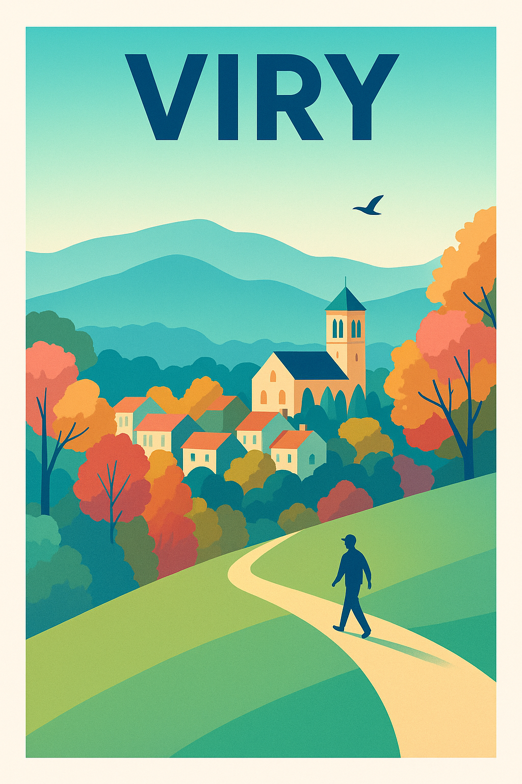 Affiche de Viry - Promenade au cœur de la nature automnale