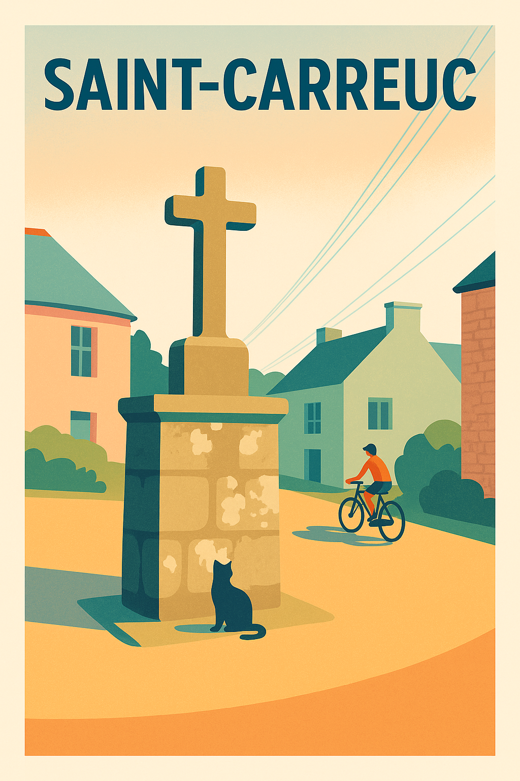 Affiche de Saint-Carreuc - Charme paisible au cœur du village
