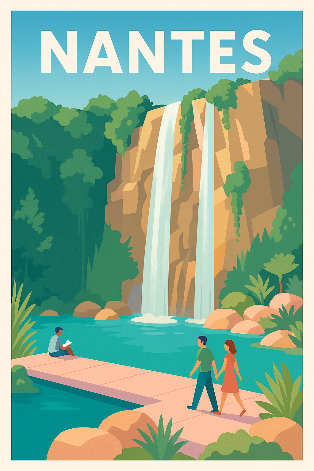 Affiche de Nantes - Escapade nature au cœur de la ville