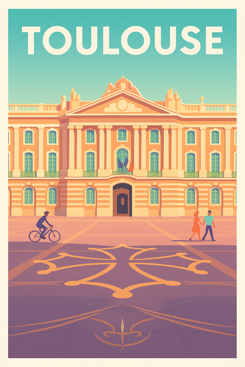 Affiche de Toulouse - L’élégance du Capitole au cœur de la Ville Rose