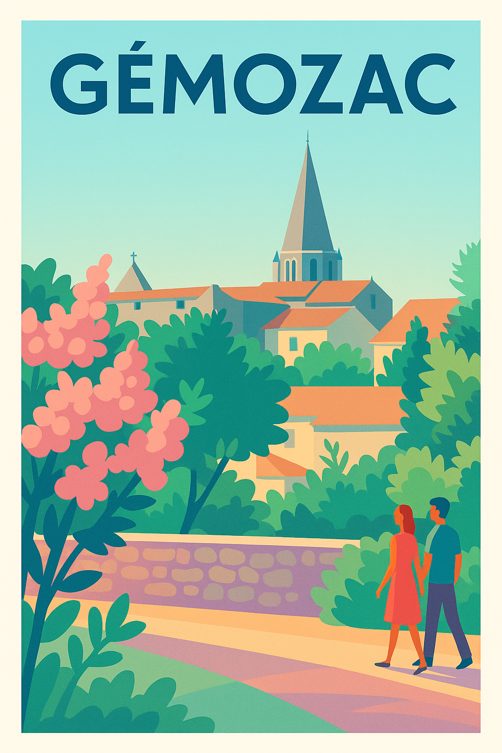 Affiche de Gémozac - Promenade bucolique en Charente-Maritime