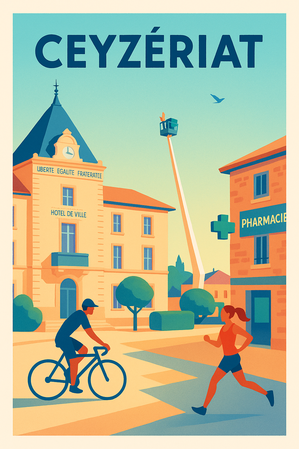 Affiche de Ceyzériat - Ambiance dynamique au cœur du village