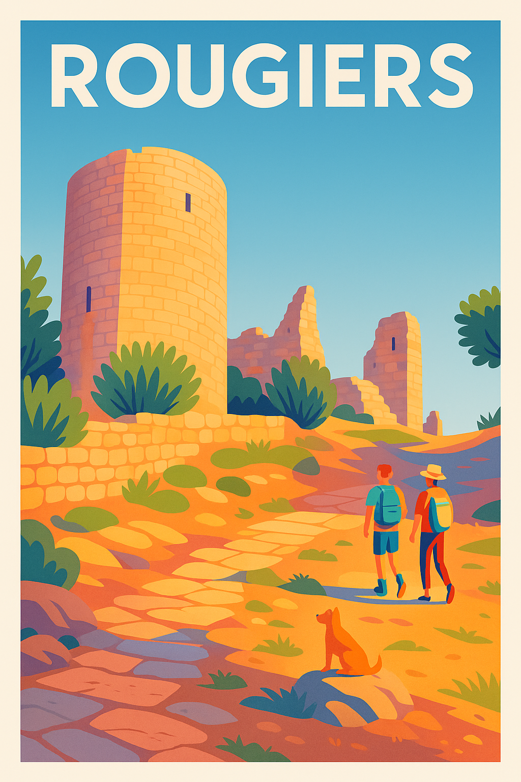 Affiche de Rougiers - Une balade au cœur des ruines historiques