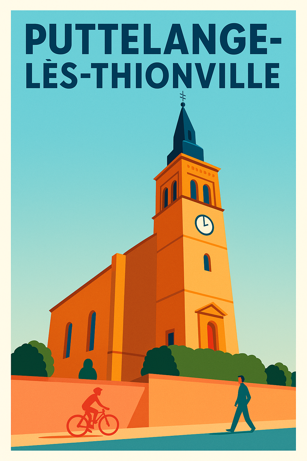 Affiche de Puttelange-lès-Thionville - Une invitation à la sérénité architecturale