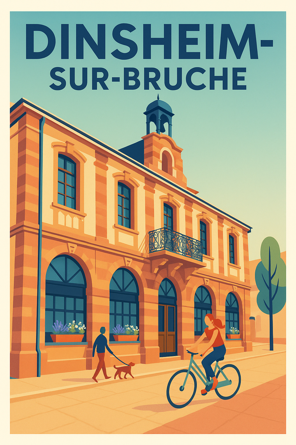 Affiche de Dinsheim-sur-Bruche - Charme et douceur de vie alsacienne