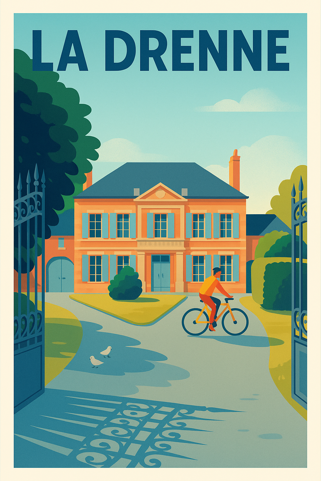 Affiche de La Drenne - Élégance et sérénité au cœur de la nature