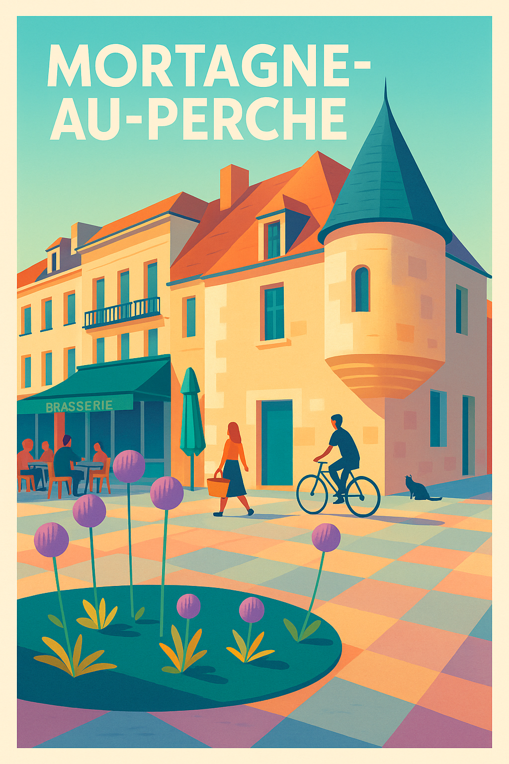Affiche de Mortagne-au-Perche - Charme et douceur normande