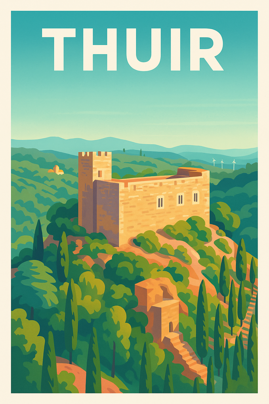 Affiche de Thuir - Charme Méditerranéen et Histoire Médiévale