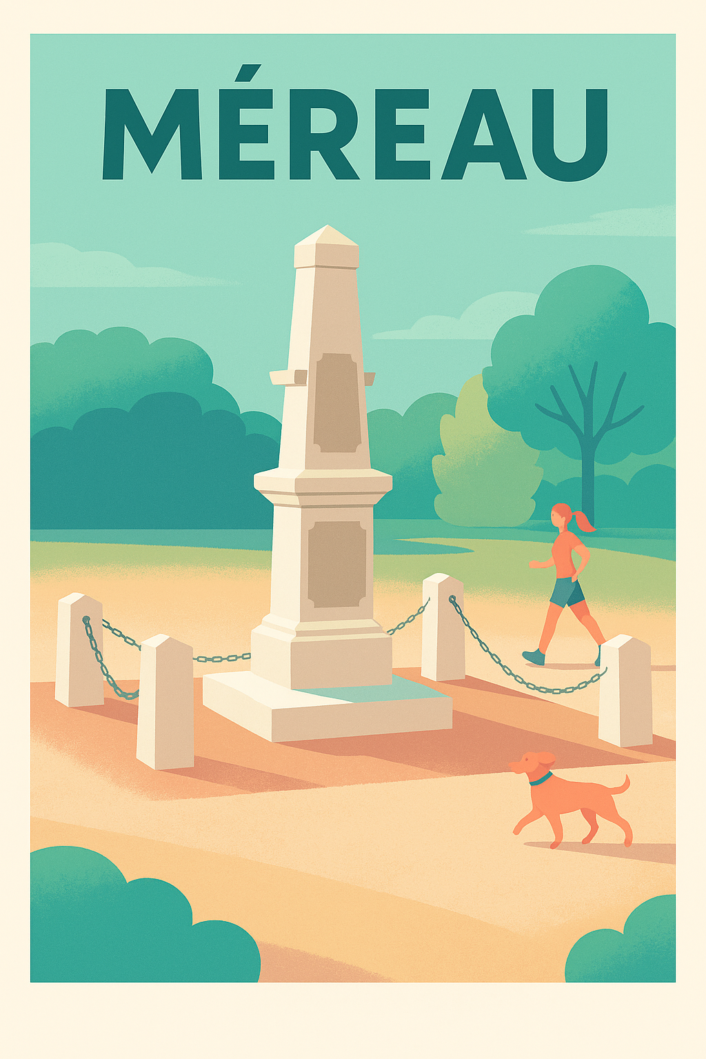 Affiche de Méreau - Charme paisible et balades sous le ciel bleu