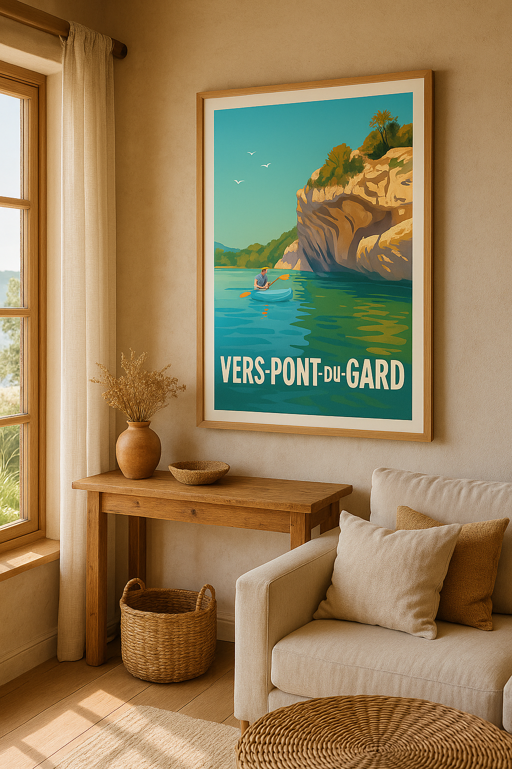 Mise en situation Affiche de Vers-Pont-du-Gard - Évasion nature en kayak