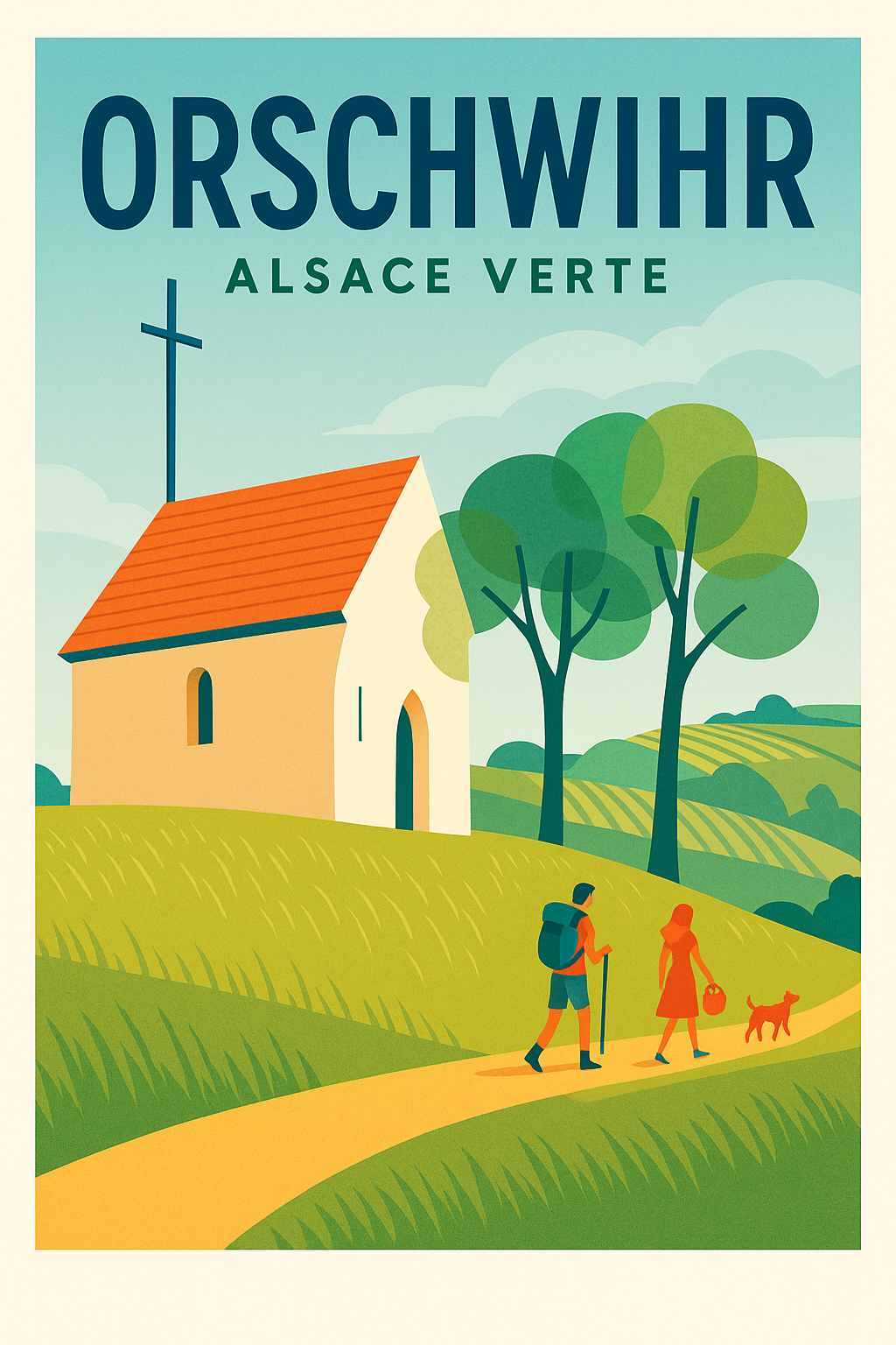 Affiche de Orschwihr - Charme bucolique de l'Alsace Verte