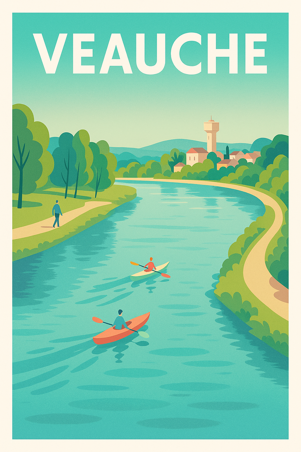 Affiche de Veauche - Évasion au fil de l'eau