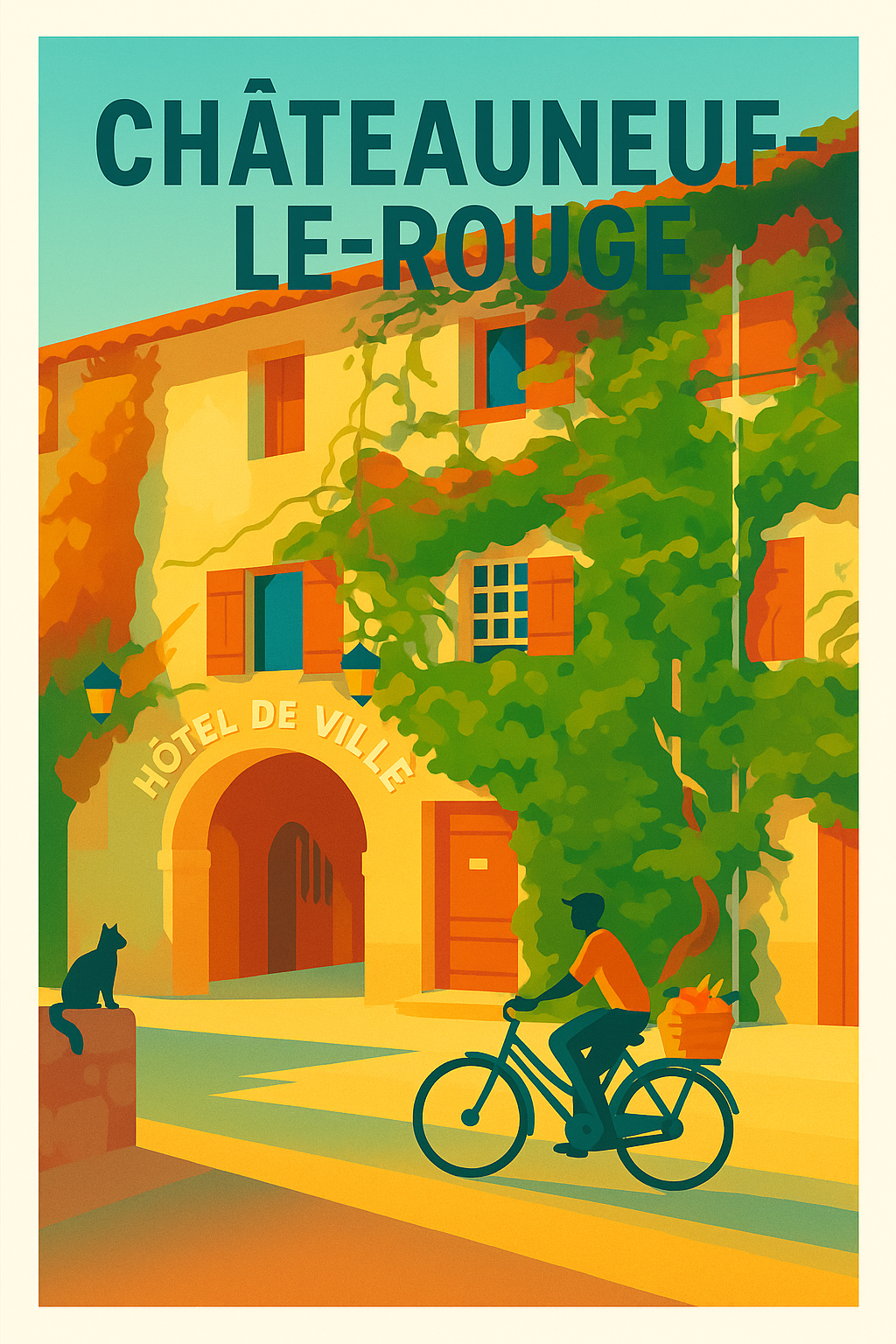 Affiche de Châteauneuf-le-Rouge - Charme et sérénité au cœur du village