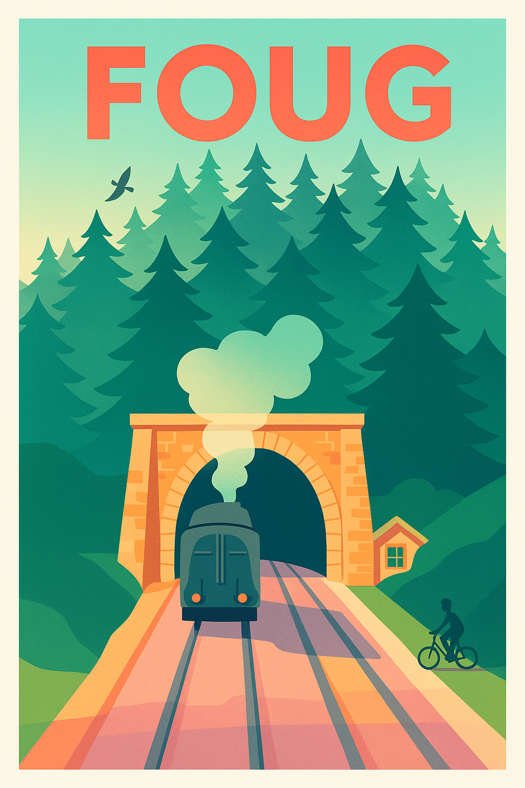 Affiche de Foug - Voyage au cœur de la nature et du rail