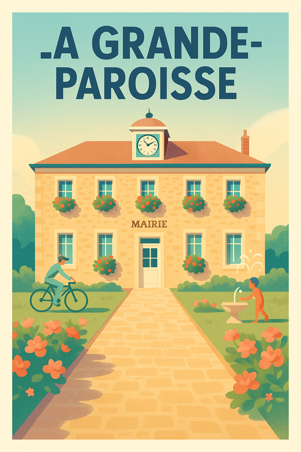 Affiche de La Grande-Paroisse - Charme et douceur de vie au cœur du village