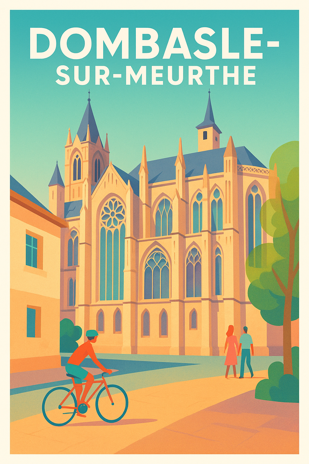 Affiche de Dombasle-sur-Meurthe - Élégance architecturale au cœur de la ville