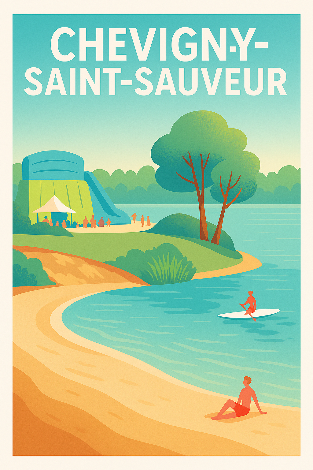 Affiche de Chevigny-Saint-Sauveur - Évasion et détente au bord de l'eau