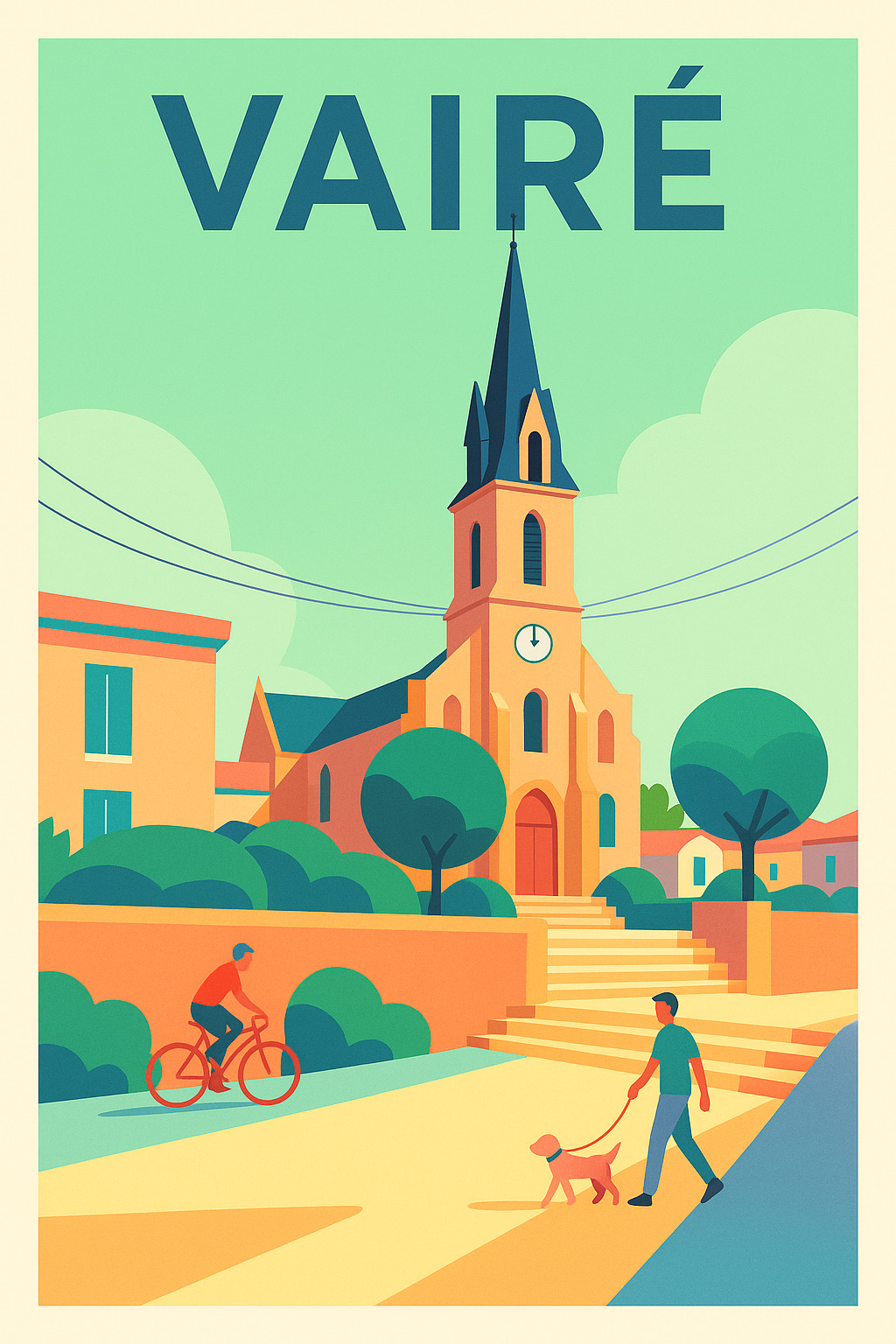 Affiche de Vairé - Charme et Sérénité au Cœur du Village