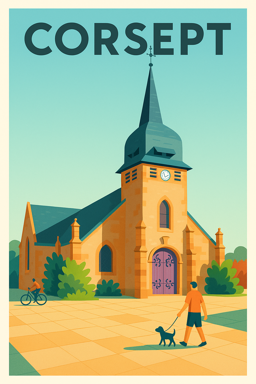 Affiche de Corsept - Charme authentique et sérénité au cœur de la ville