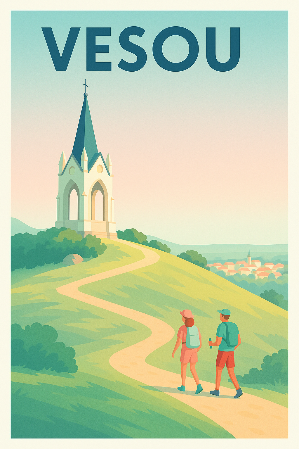 Affiche de Vesou - Promenade au sommet du charme pastoral