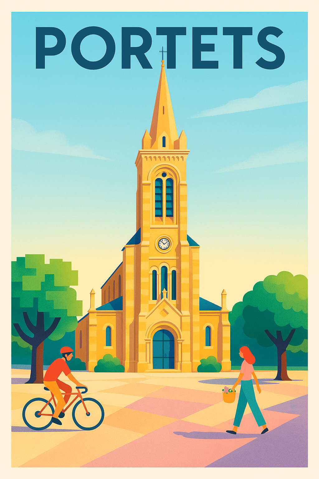 Affiche de Portets - Charme et sérénité au cœur du village