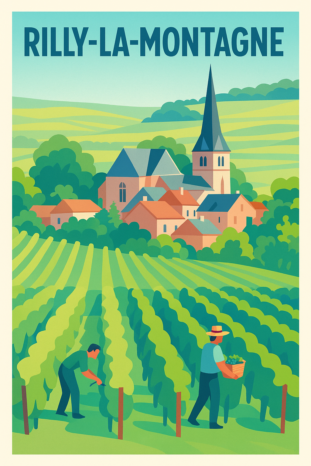 Affiche de Rilly-la-Montagne - L'âme viticole au cœur de la Champagne
