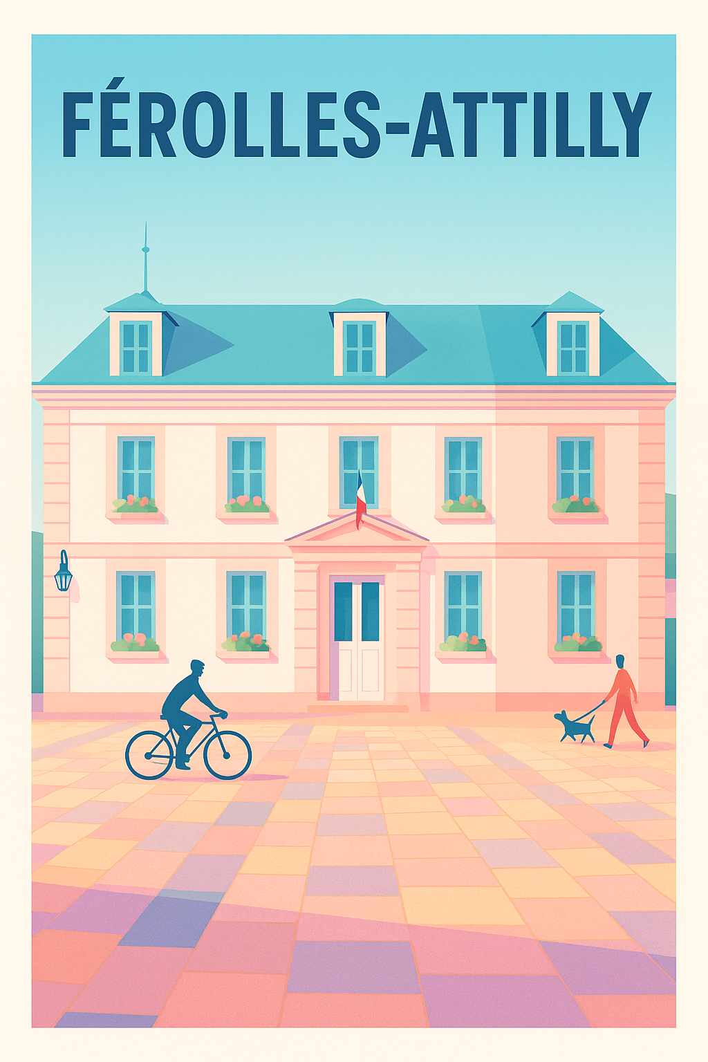 Affiche de Férolles-Attilly - Charme et douceur d'une place typique