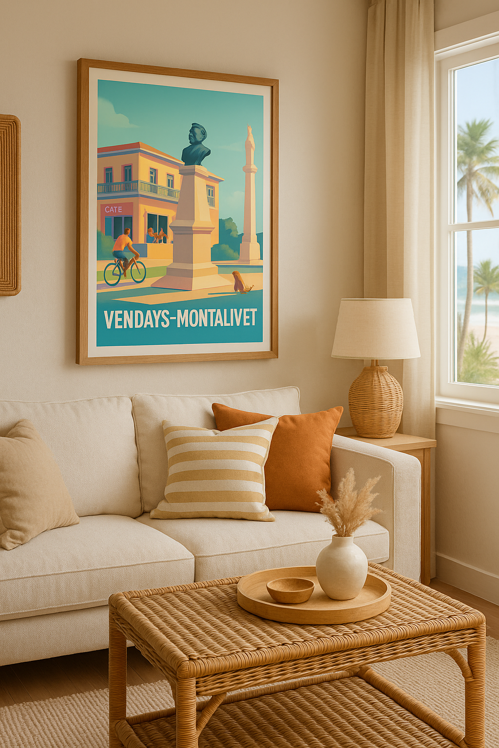 Mise en situation Affiche de Vendays-Montalivet - Charme et sérénité au cœur du village