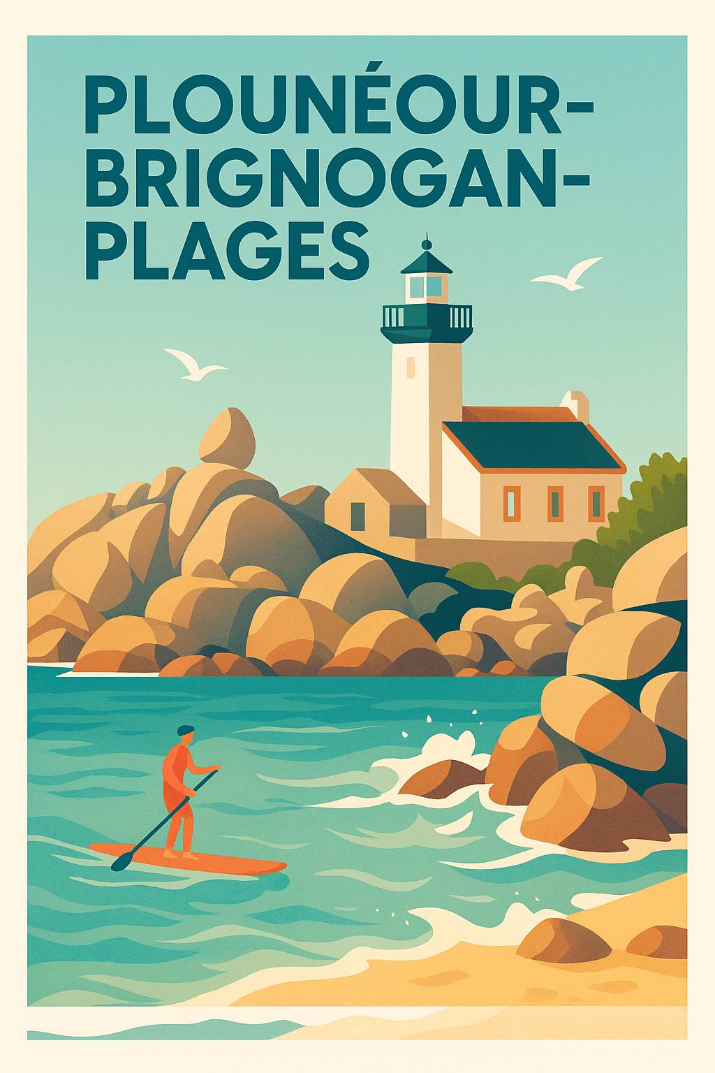 Affiche de Plounéour-Brignogan-Plages - Escapade côtière bretonne