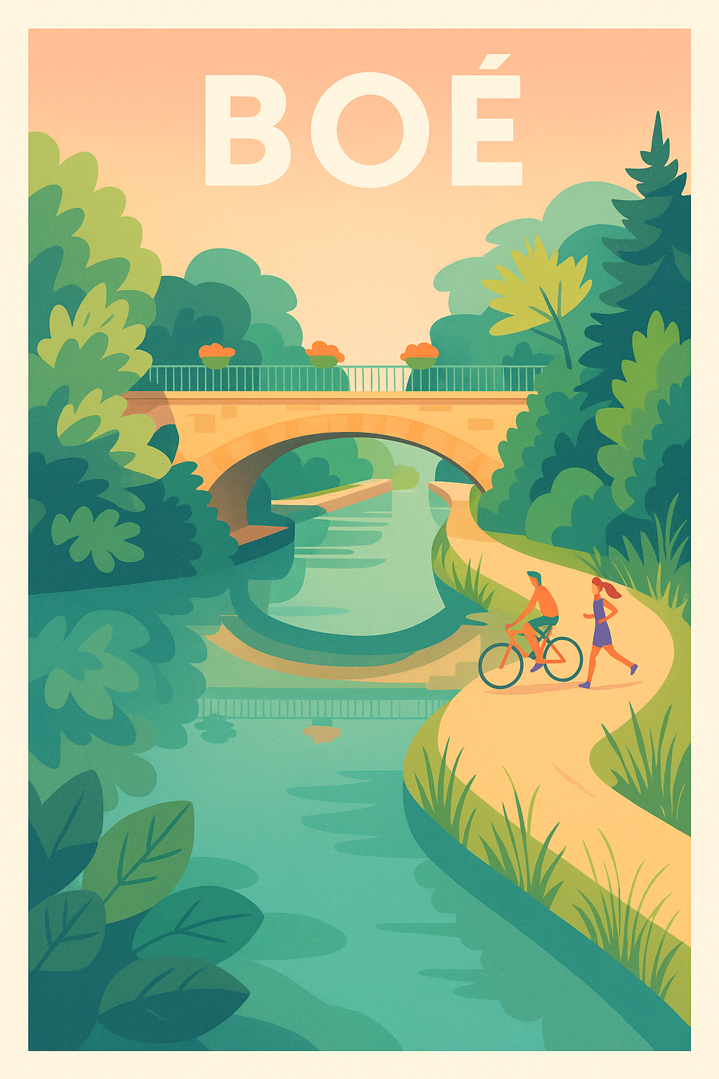 Affiche de Boé - Sérénité au fil de l’eau