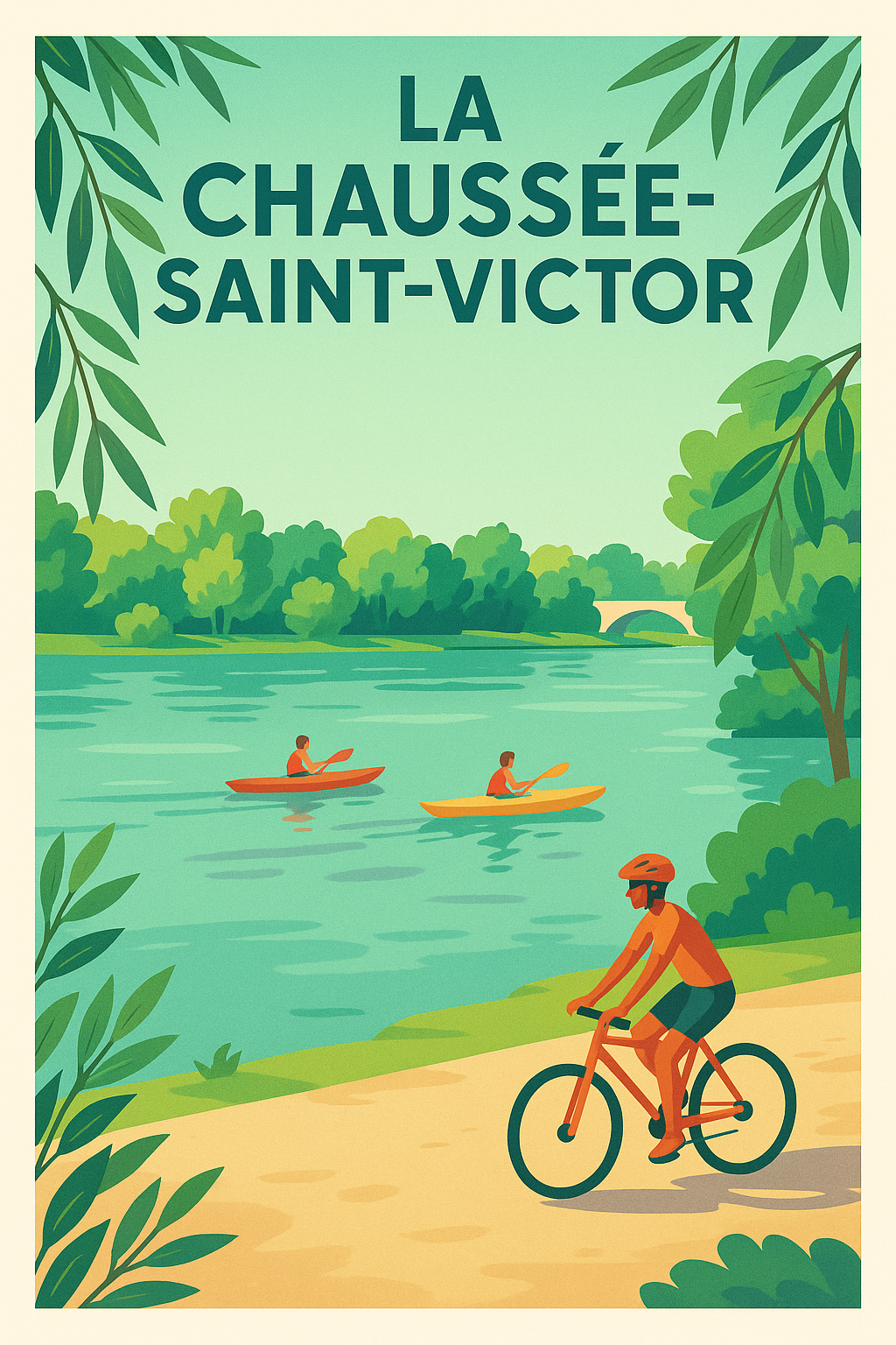 Affiche de La Chaussée-Saint-Victor - Nature et loisirs au fil de l'eau