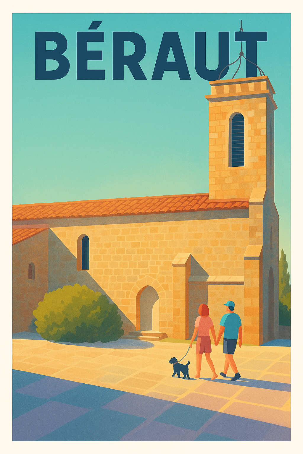 Affiche Béraut — Charme et douceur sous le soleil d'Occitanie · poster d'art de Béraut